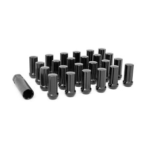 24 TUERCAS M12 x 1.5 Lug Nut Set of 24 Black