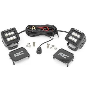 2-INCH SQUARE CREE LED LIGHTS - (PAIR | BLACK SERIES)