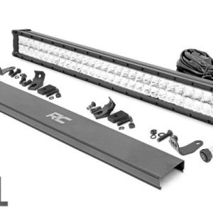 30-INCH CREE LED LIGHT BAR - (DUAL ROW | CHROME SERIES W/ COOL WHITE DRL)