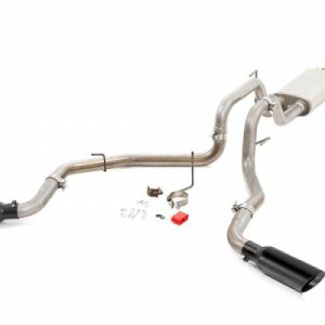 ESCAPE DUAL CAT-BACK EXHAUST SYSTEM W/ BLACK TIPS (15-21 F-150)