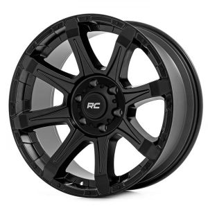 Rough Country 81 Series Wheel One-Piece | Semi Gloss Black | 20x10 | 8x6.5 | -19mm