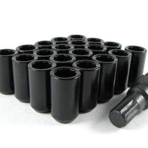 Tuercas rueda conicas negros Toyota set por 24 c/seguridad
